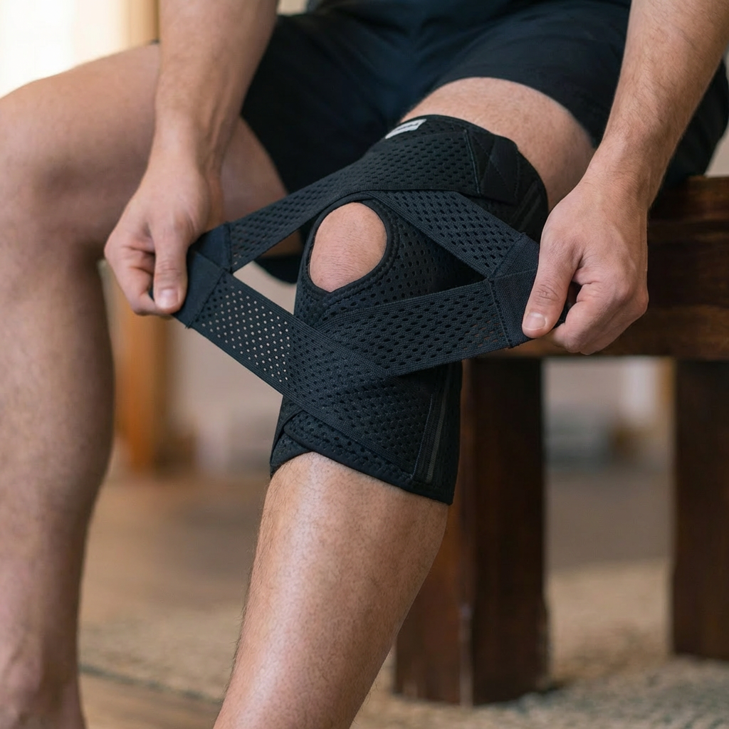 Kneovita™ Ginocchiera — Protezione Tutto il Giorno, Senza Dolor